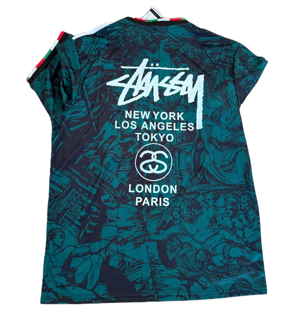 2025 Italy x Stussy Green Concept Jersey