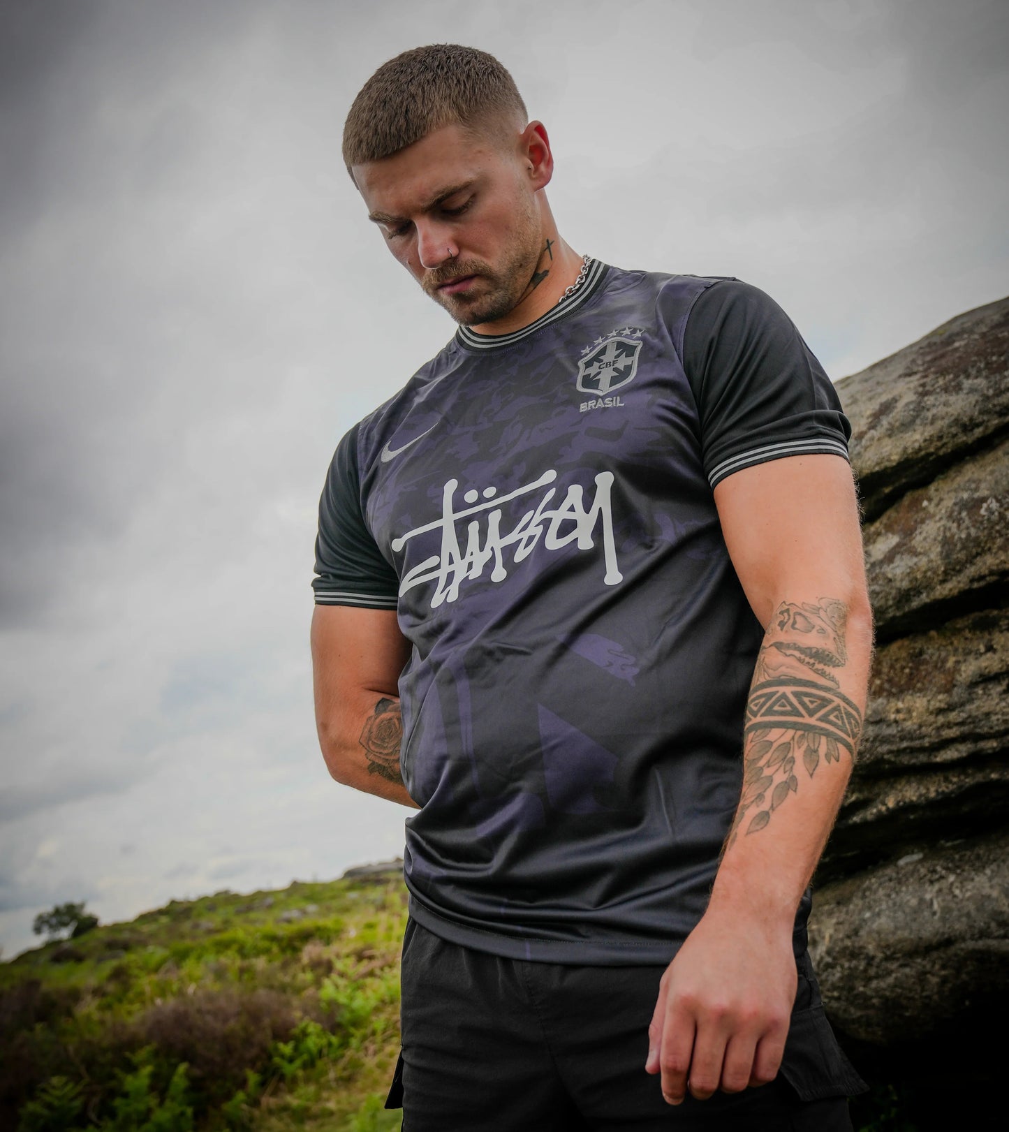 Brazil x Stussy Blackout Concept Jersey