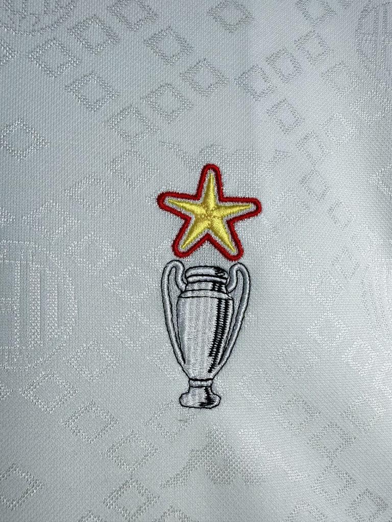 AC Milan 1989/90 Retro White/Red Away Jersey