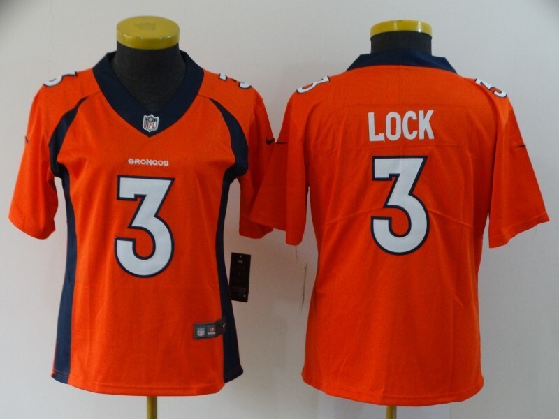 Broncos 2021/22 Lock #3 Orange/Navy/White Women NFL Jersey