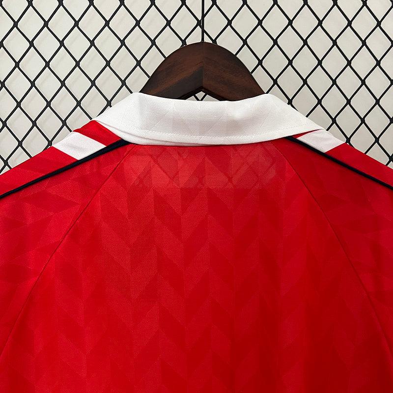 Denmark 1998 Retro Red/White Home Jersey