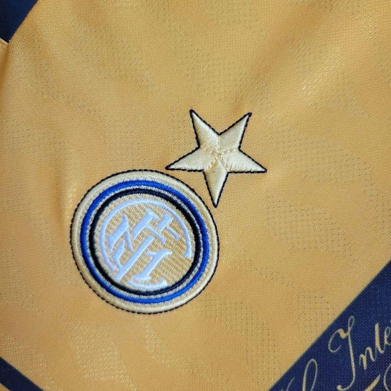 Inter Milan 1996/97 Retro Yellow Second Away Jersey