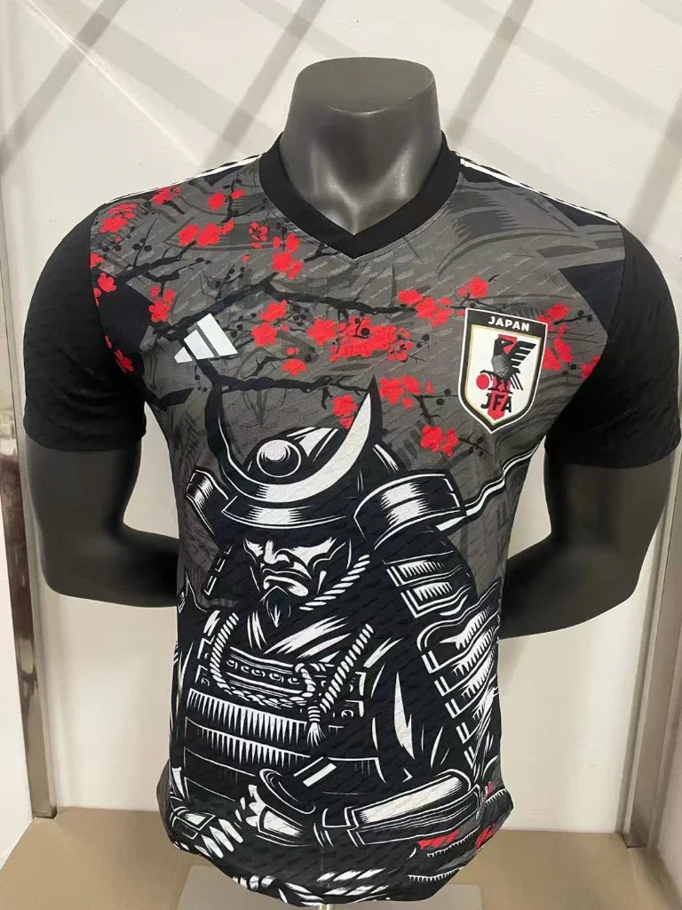 Japan 25/26 Black/Red Samurai Warrior Player Version Jersey