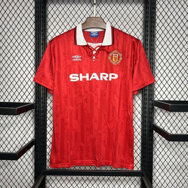 Manchester United 1994 Retro Red Home Jersey