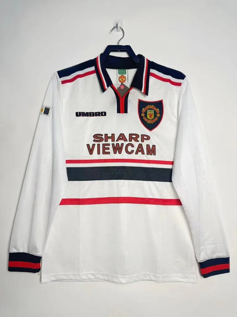 Manchester United 1998/99 Vintage Retro Away Long Sleeves Jersey