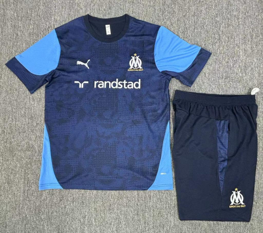 Marseille 25/26 Navy/Blue Kids Jersey Set
