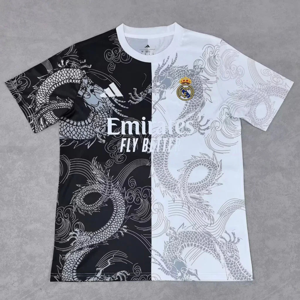 Real Madrid 25/26 Special Black/White Dragon Edition Jersey