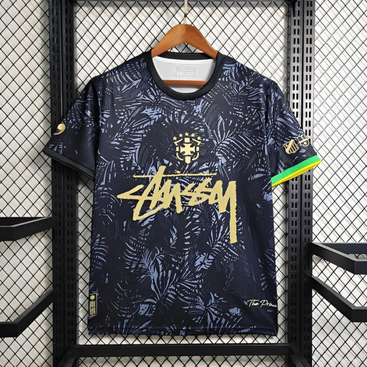 Brazil 2024 x Stussy Black Concept Jersey