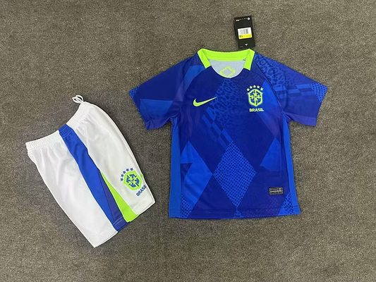 Brazil Away 25/26 Kids Kit (Includes Shorts)