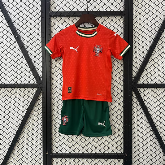 Portugal Home 2025 Kids Kit (Includes Shorts)