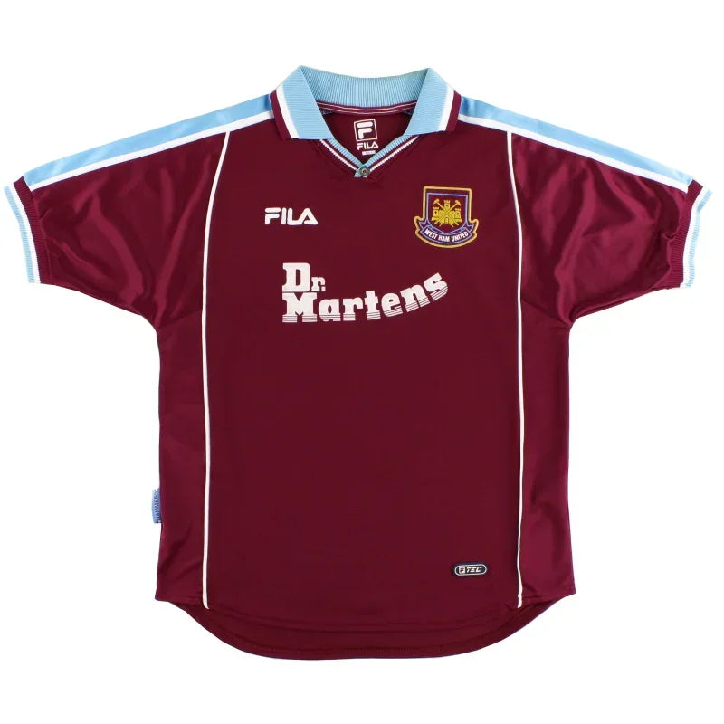 West Ham United 1999/01 Vintage Retro Home Jersey