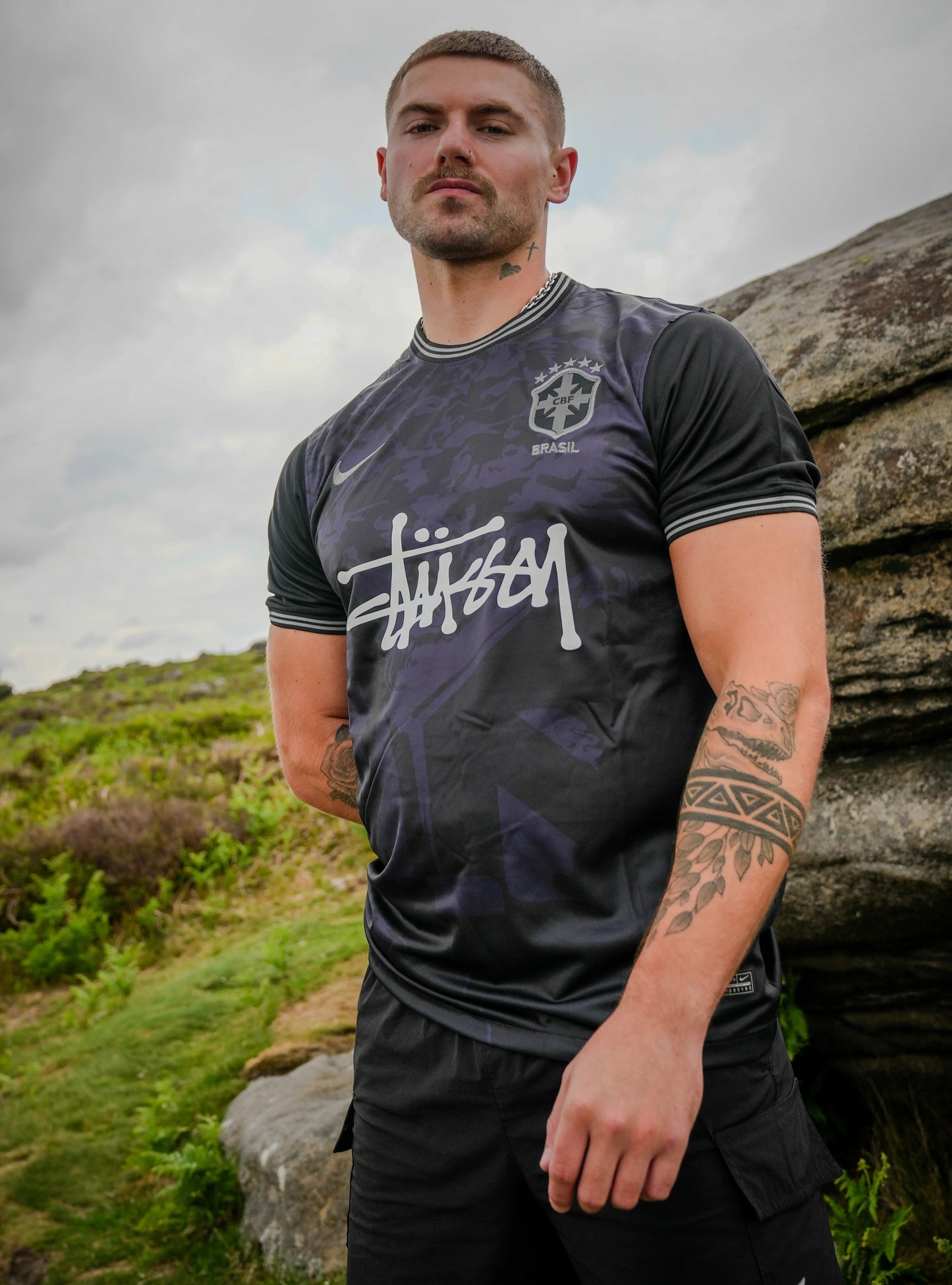 Brazil x Stussy Blackout Concept Jersey