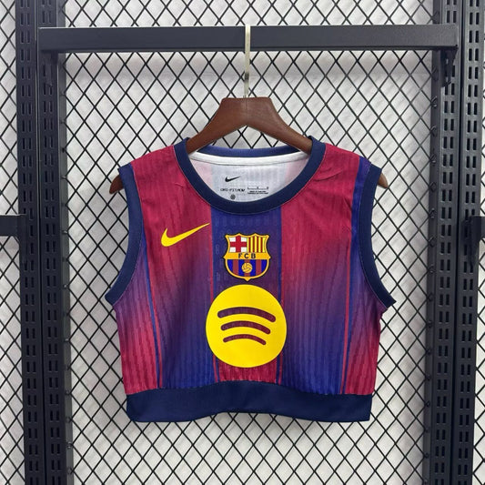 Barça Home 25/26 Woman Crop Top Kit