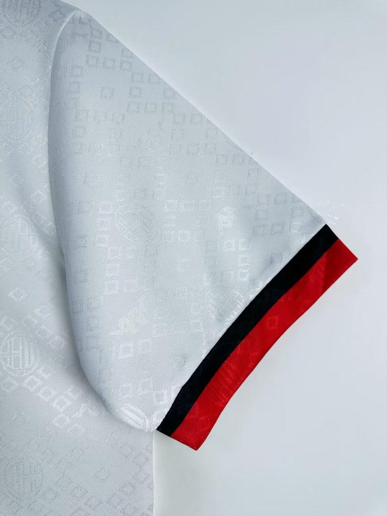 AC Milan 1989/90 Retro White/Red Away Jersey