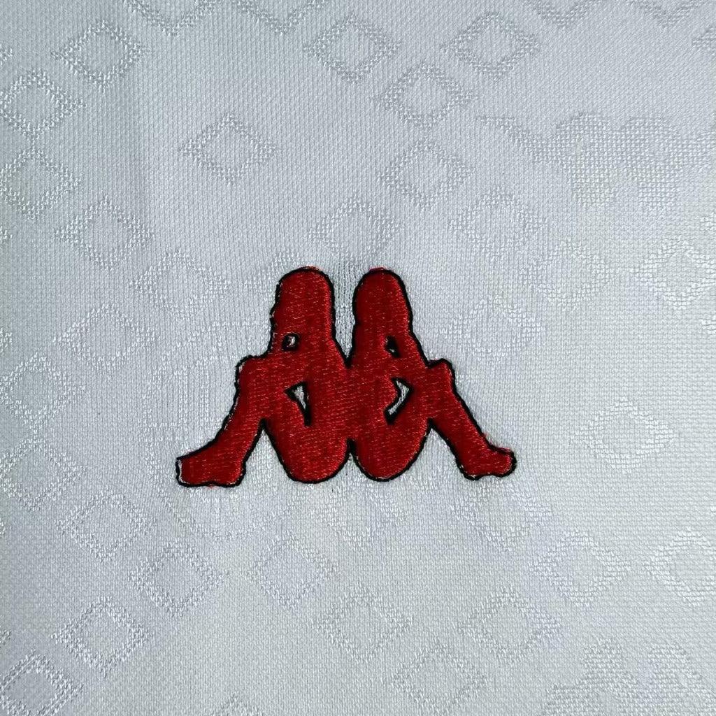 AC Milan 1989/90 Retro White/Red Away Jersey