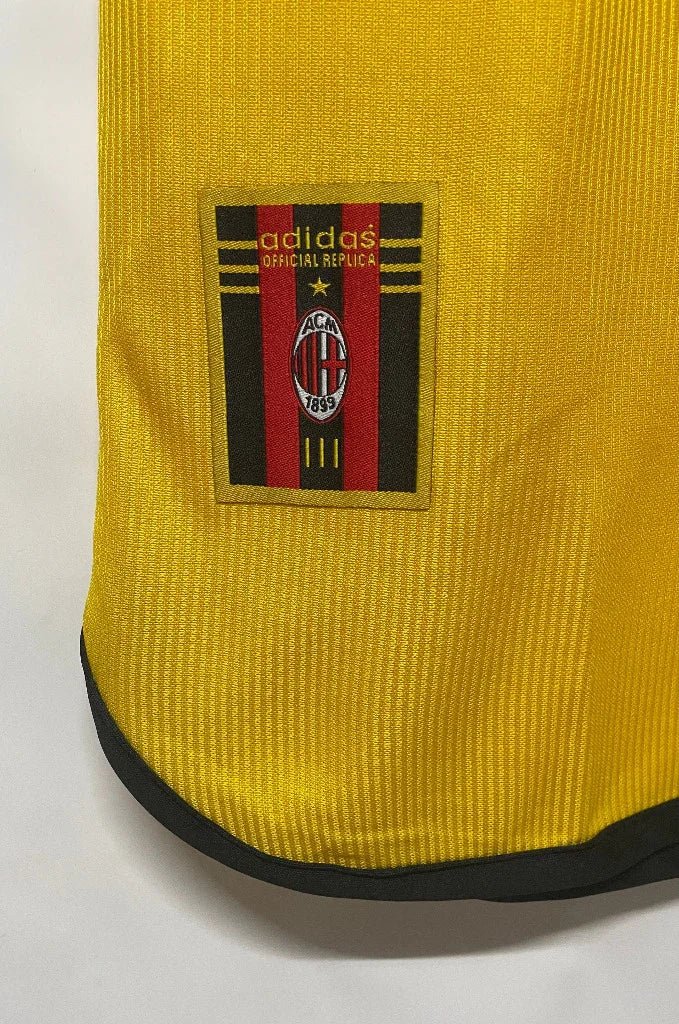 AC Milan 1999/00 Retro Yellow Away Jersey