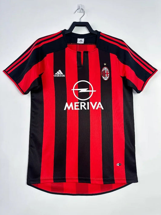 AC Milan 2003/04 Retro Red/Black Home Jersey
