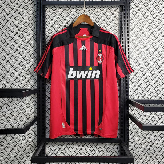 AC Milan 2007/08 Retro Red/Black Home Jersey