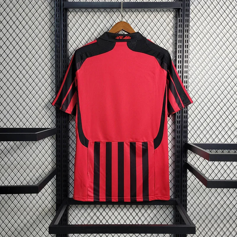 AC Milan 2007/08 Retro Red/Black Home Jersey