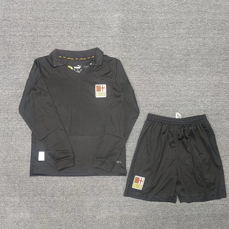 AC Milan 2025 125th Anniversary Black Long Sleeve Kids Jersey Set