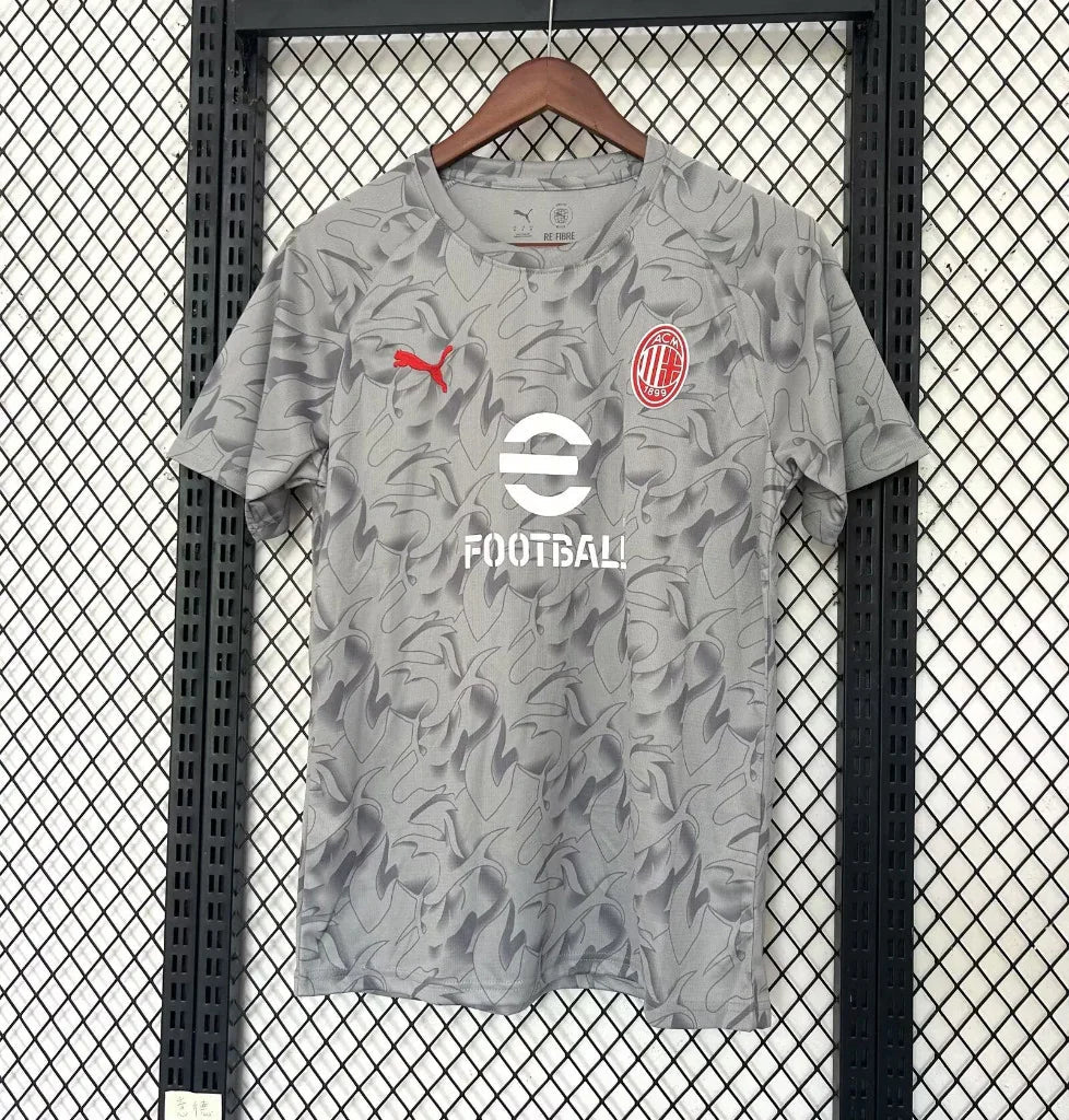 AC Milan 25/26 Gray Pre-Match Training Jersey