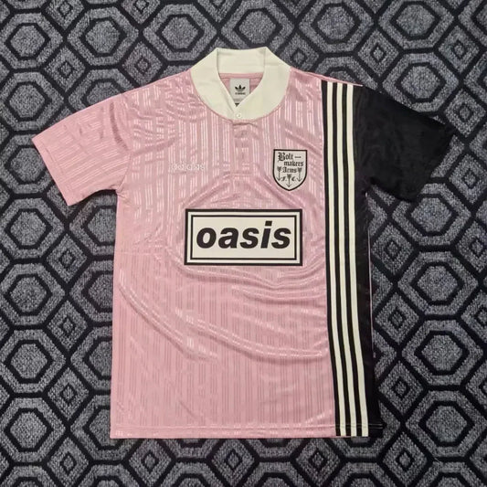 Adidas X Oasis 1996 Retro Tour Jacquard Pink Jersey