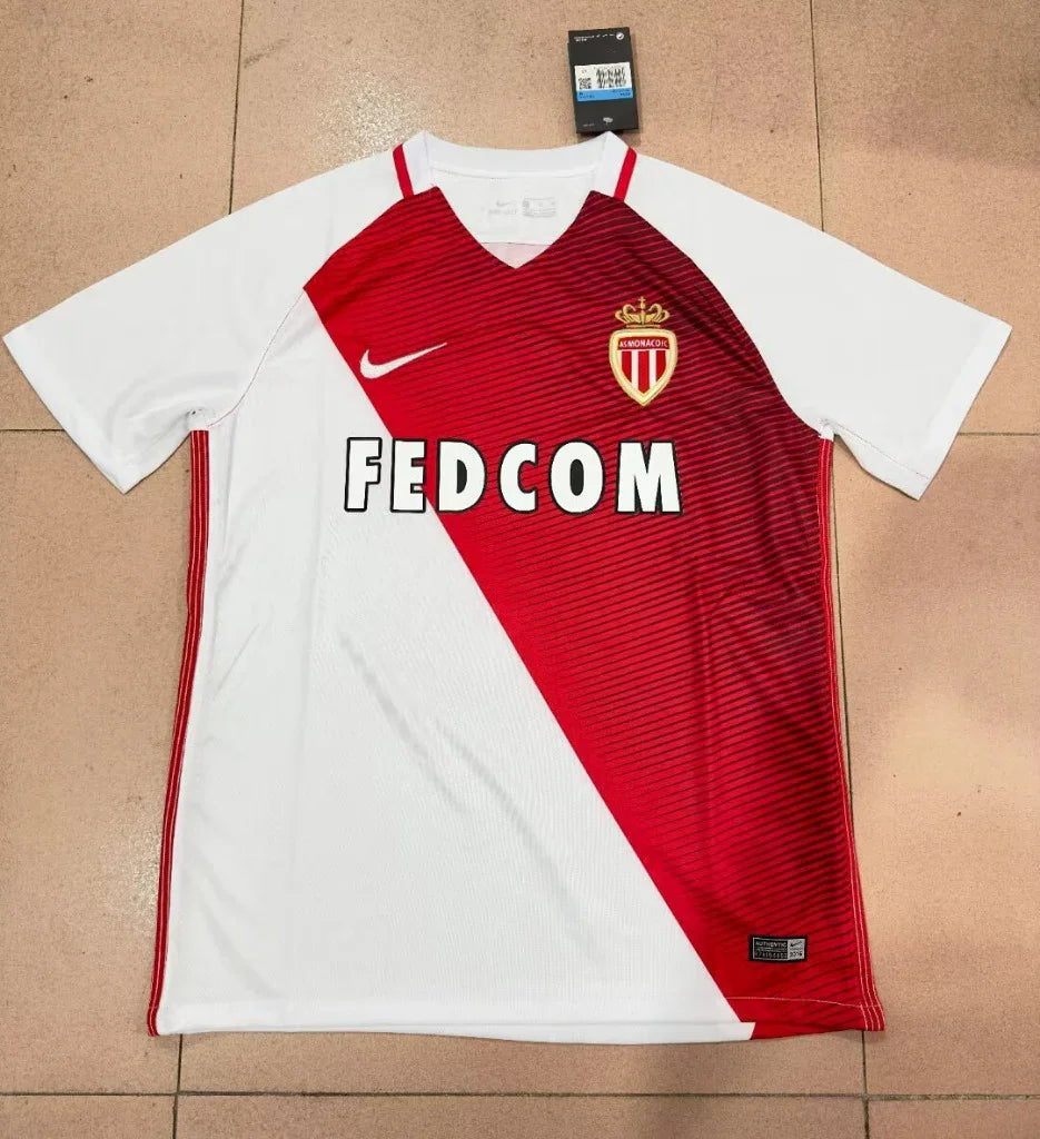 AS Monaco 2016/17 Vintage Retro Home League Board Jersey
