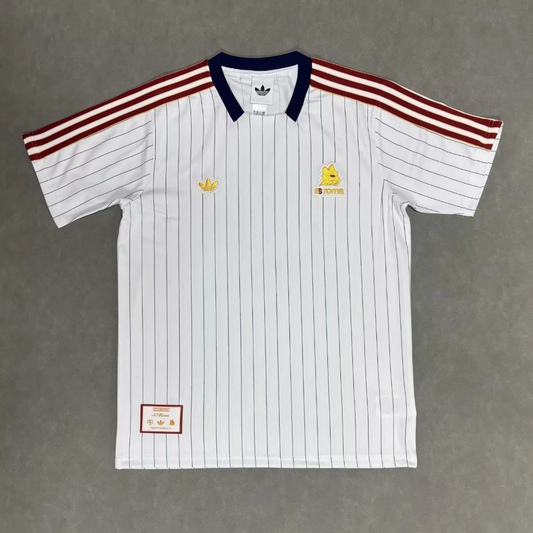 AS Roma 25/26 White/Red/Navy Jersey