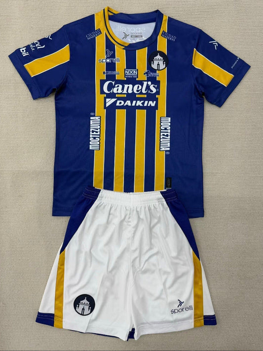 Atletico de San Luis 25/26 Blue/Yellow Away Kids Jersey Set