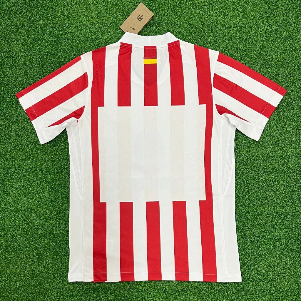 Atletico Madrid 25/26 Red White Stripe Home Jersey
