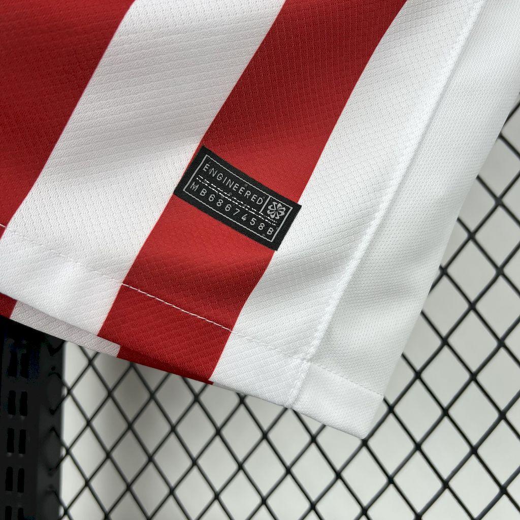 Atletico Madrid 25/26 Red White Stripe Home Jersey