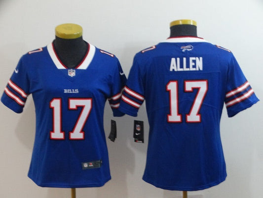 Bills 2021/22 Allen #17 Royal Blue/White Women NFL Jersey