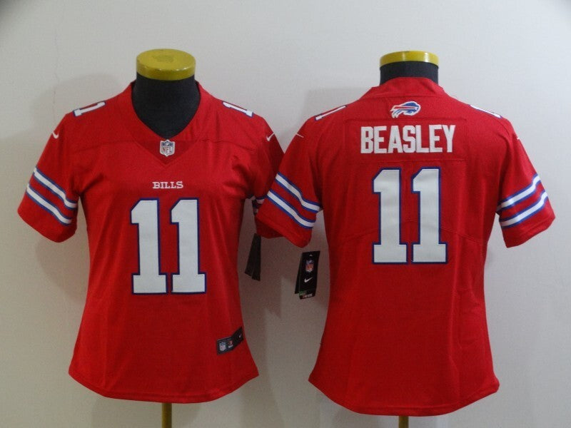 Bills 2022/23 Beasley #11 Red/White Women NFL Jersey