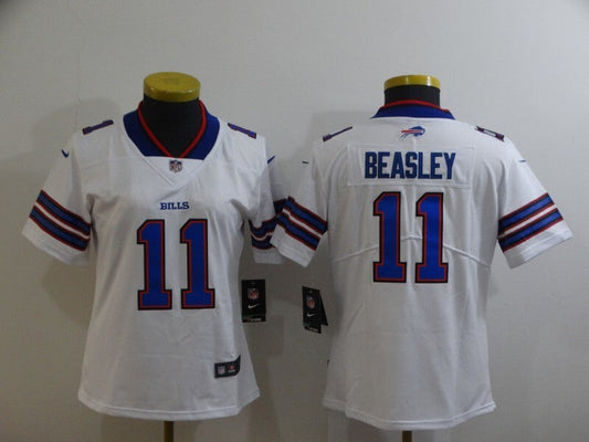 Bills 2022/23 Beasley #11 White/Blue Women NFL Jersey