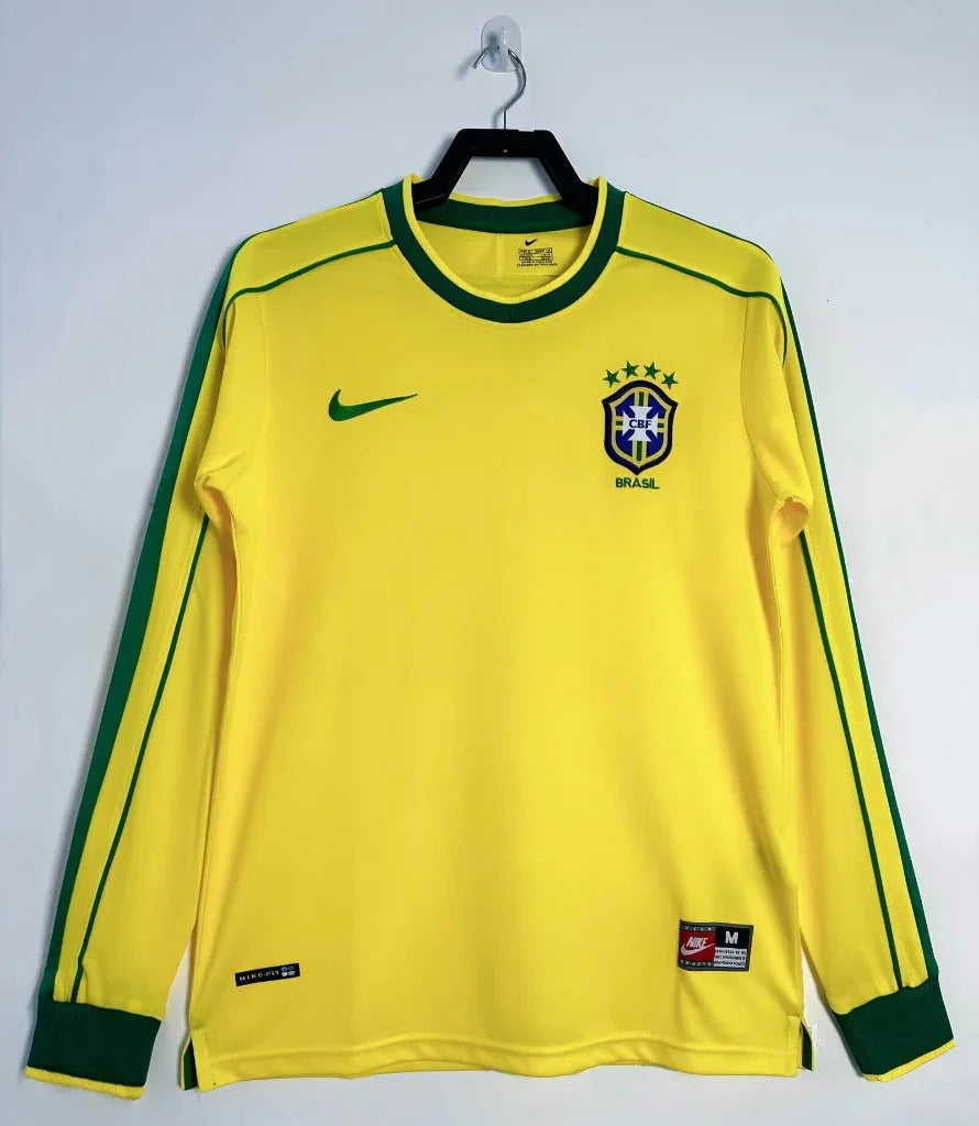 Brazil 1998 Vintage Retro Home Jersey