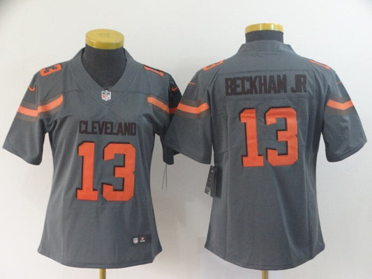 Browns 2022/23 Beckham Jr. #13 Gray/Orange Women NFL Jersey