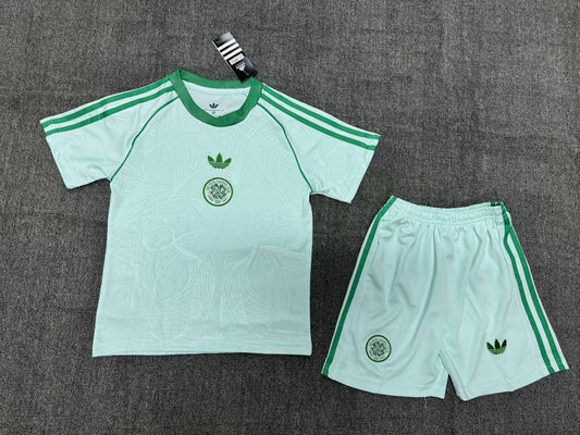 Celtic 25/26 Light Green Kids Jersey Set