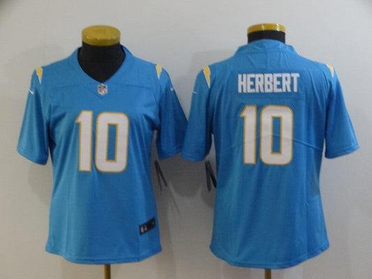 Chargers 2021/22 Herbert #10 Blue/White Women NFL Jersey