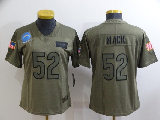 Chargers 2021/22 Mack #52 Olive Women NFL Jersey