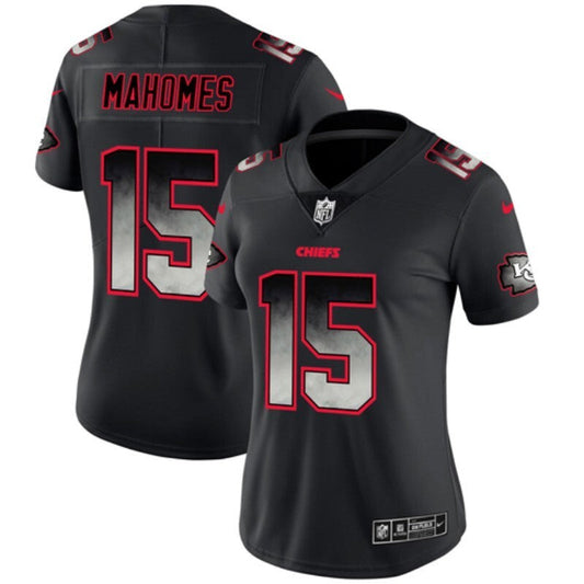 Chiefs 2021/22 Mahomes #15 Black/Red/Gray Women NFL Jersey