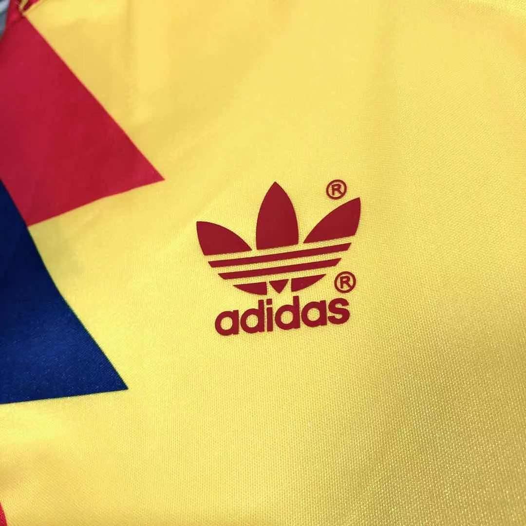 Colombia 1990/91 Yellow/Red Home Jersey