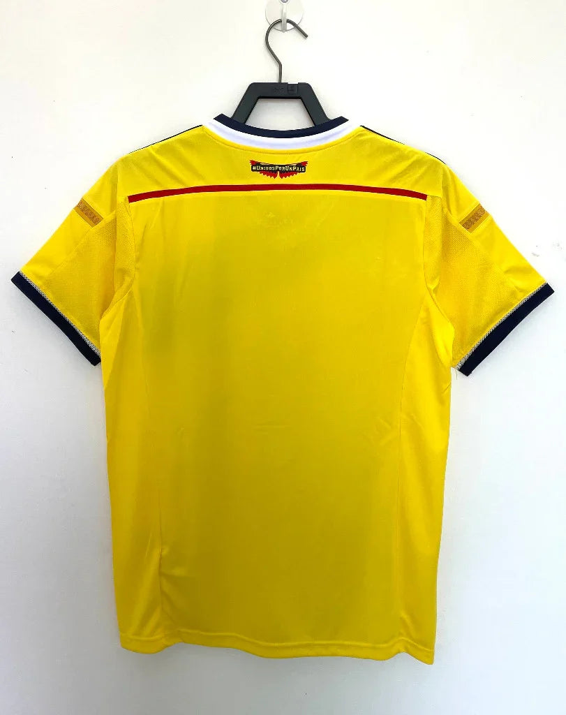 Colombia 2014 Yellow/Black/White Home Jersey
