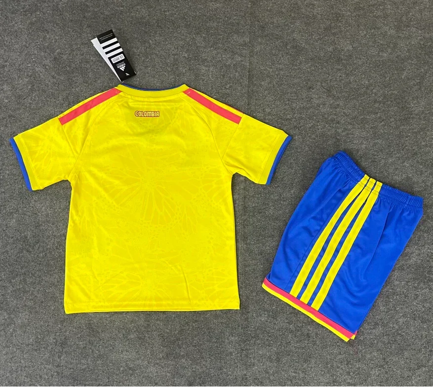 Colombia 25/26 Yellow/Red/Blue World Cup Home Kids Jersey Set