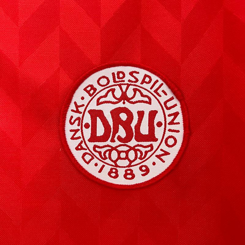 Denmark 1998 Retro Red/White Home Jersey