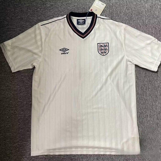 England 1986 Vintage Retro Home Jersey