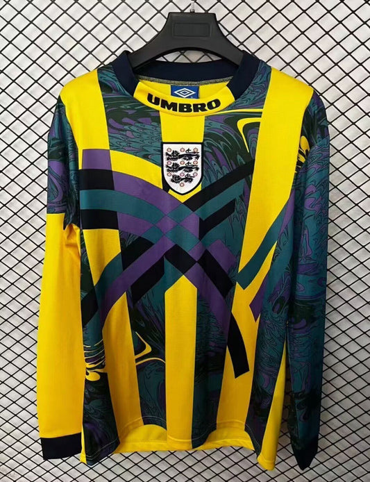 England 1995 Yellow/Black Home Goalkeeper Jersey