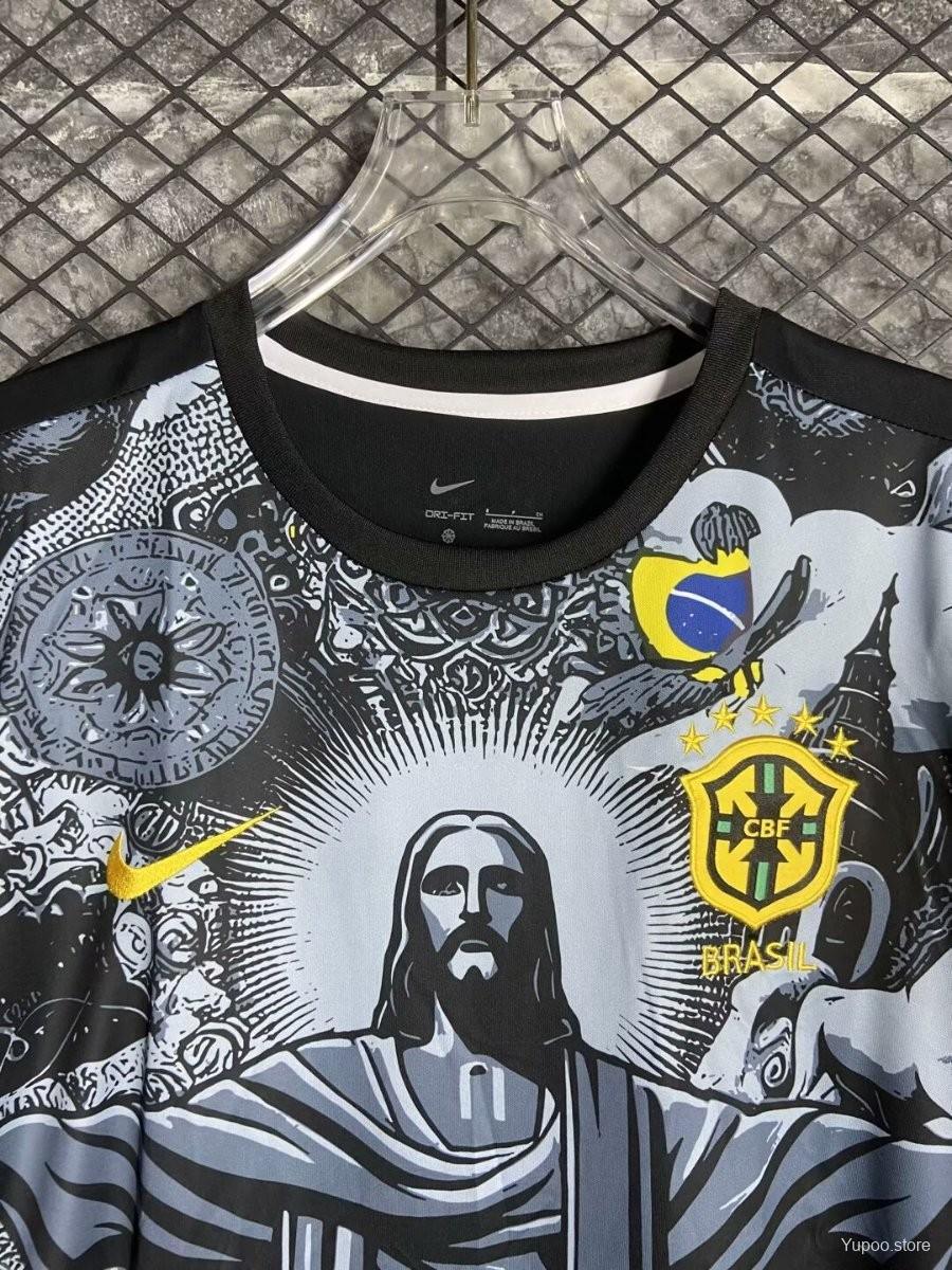 Brazil 2024 Copa America Black Jersey