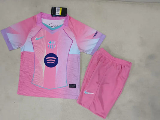 FC Barcelona 25/26 Kids Pink Jersey Set
