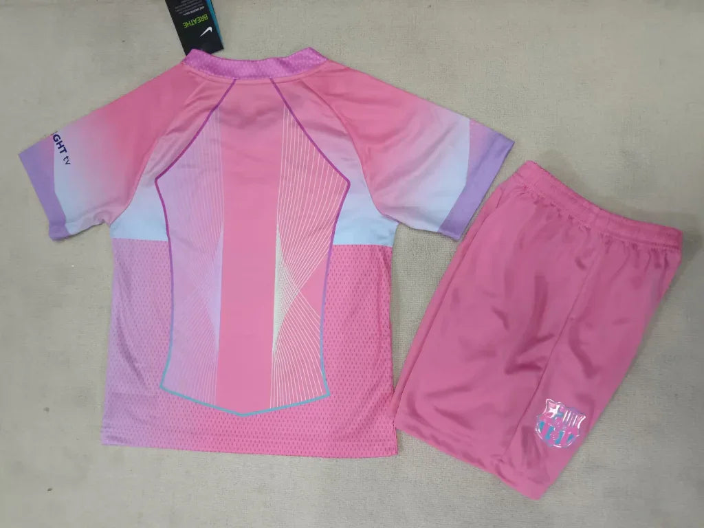FC Barcelona 25/26 Kids Pink Jersey Set