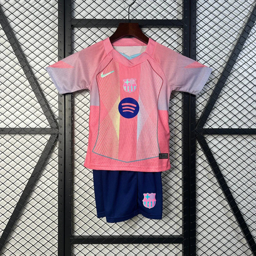 FC Barcelona 25/26 Kids Pink Jersey Set